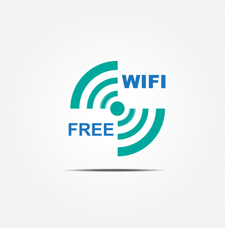 free wifi vector iconのイラスト素材