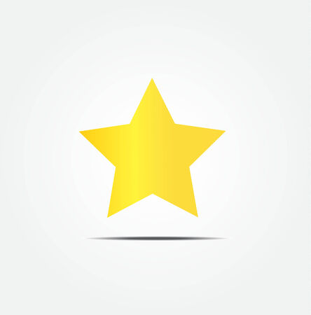 golden star icon vectorのイラスト素材
