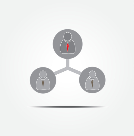 People connecting iconのイラスト素材