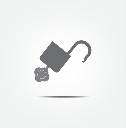 unlock key iconのイラスト素材