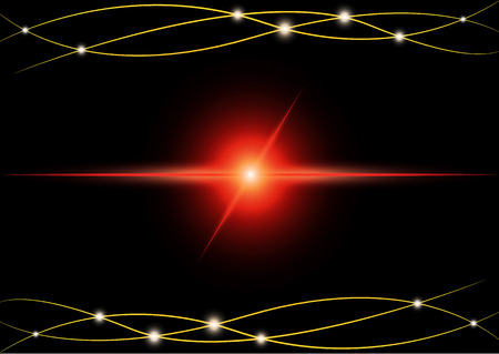 red Abstract beam Light background のイラスト素材