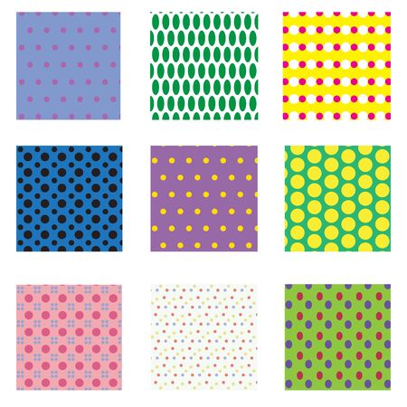 seamless dots patternsのイラスト素材