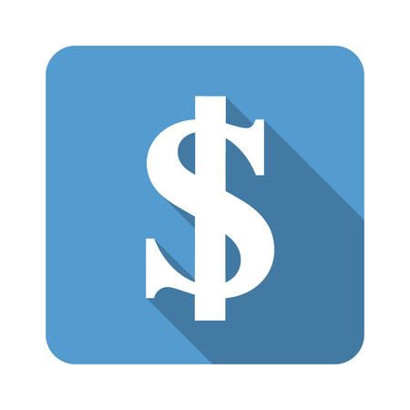 us dollar sign flat icon vector illustrationのイラスト素材