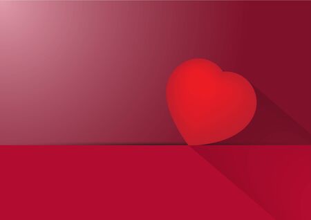 Heart  Valentines day card vector backgroundのイラスト素材