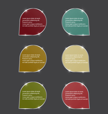 color speech bubbles with spark. vectorのイラスト素材