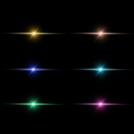 Abstract  beam Light setのイラスト素材