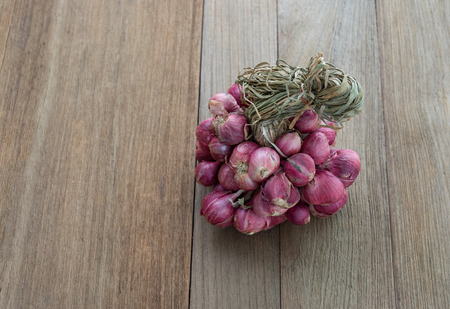 Red onions,allium ascalonicum still life