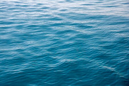blue sea surface texture backgroundの写真素材