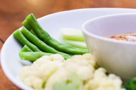 Chillie Jam with Fresh Vegetables