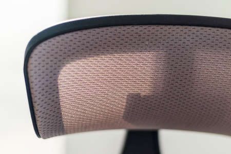 Headrest of a computer chairの写真素材