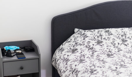 Shot of a furniture in the bedroomの写真素材