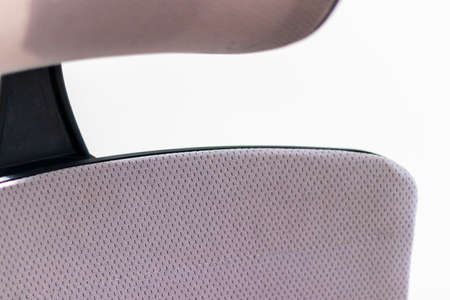 Headrest of a computer chairの写真素材