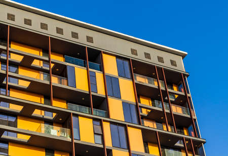 Shot of a modern building in late afternoon hour