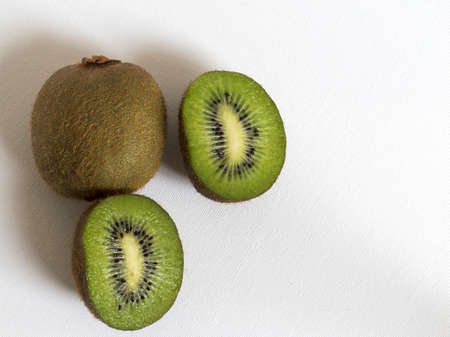 Close up shot of a kiwi fruitの写真素材