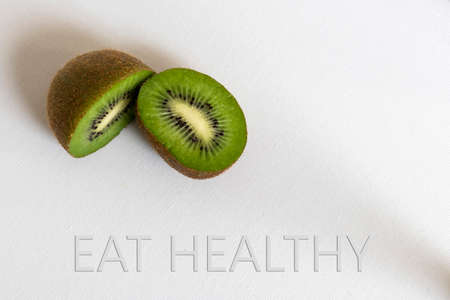 Close up shot of a kiwi fruitの写真素材