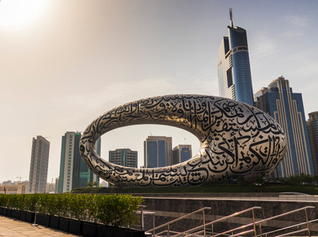 Dubai, UAE - 07.17.2022 Shot of a museum of futureのeditorial素材