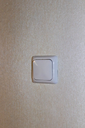 Close up shot of the electric switch in the apartment