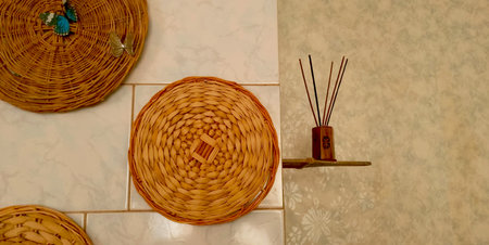 Close up shot of the vintage, rural household itemsの写真素材