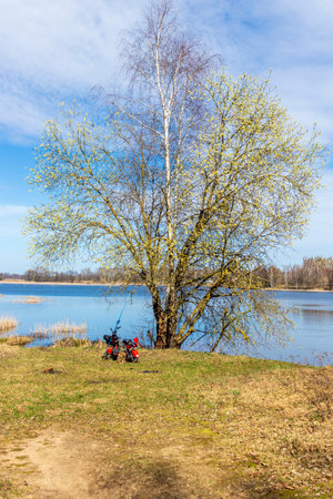 Landscape shot of the lake.