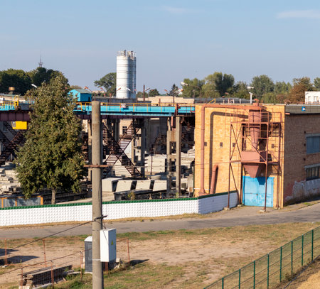 Shot of an old industrial factory