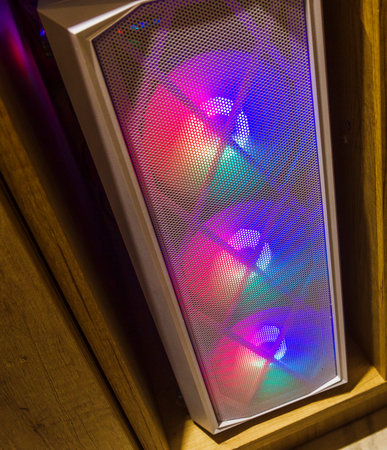 Shot of the PC case towerの写真素材