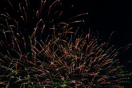 Shot of the fireworks in the night skyの写真素材