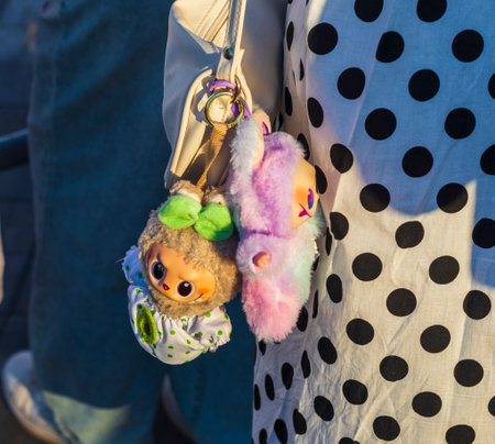 Popular key chain toy, attached to the purse