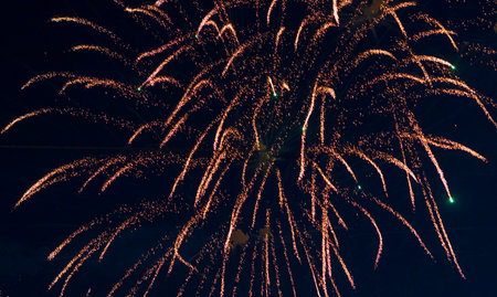 Shot of the fireworks in the night skyの写真素材