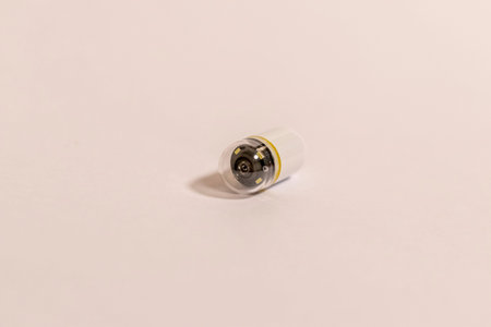 Close up shot of the capsule endoscopy camera
