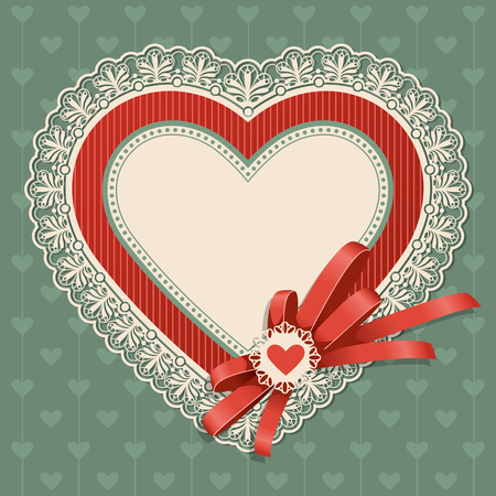 Valentines Day vintage background. Place for your text.のイラスト素材