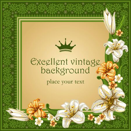 Luxurious background in vintage styleのイラスト素材
