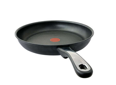 Isolated frying-pan on white backgroundの写真素材