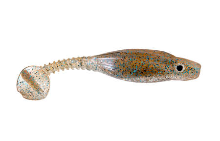 isolated soft lure on white backgroundの写真素材