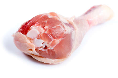 isolated raw chicken drumsticの写真素材
