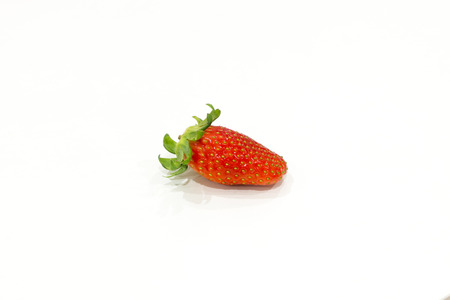 Fresh strawberry isolated on white backgroundの写真素材