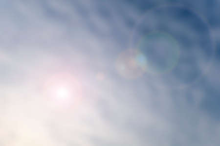 abstract sky background with flareの写真素材