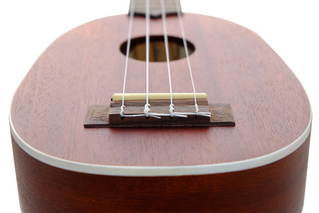 ukulele on white background isolated の写真素材