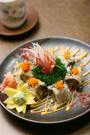 rice roll - japanese fushion foodの写真素材