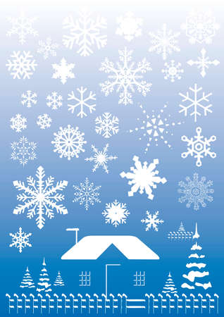 winter crystalのイラスト素材