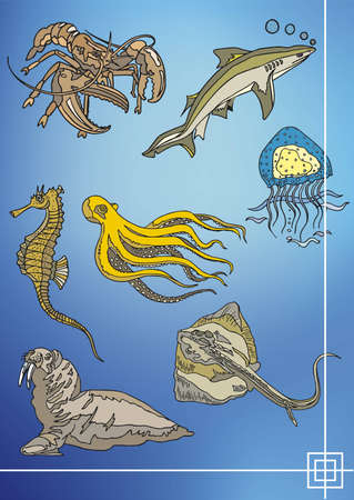 fish designsのイラスト素材
