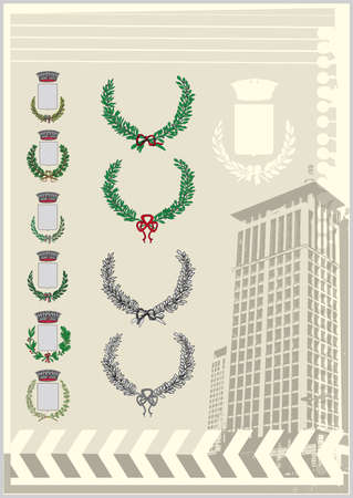 italian coats of jointのイラスト素材