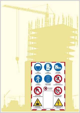 sign safety italian lawのイラスト素材