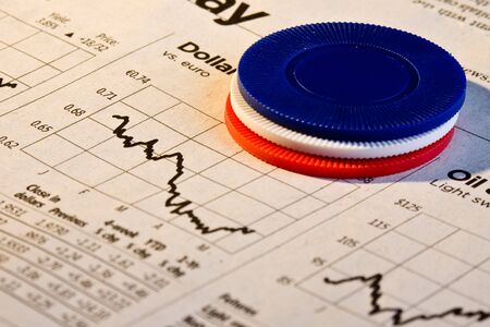 Betting on the dollar の写真素材