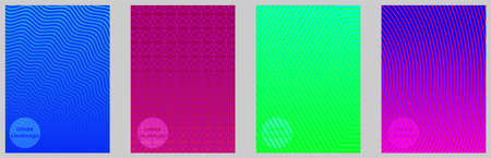 Abstract background Cool line square circle   design patternのイラスト素材