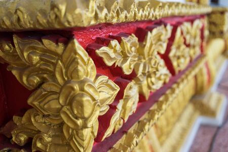 Thai style art in Thai templeの写真素材