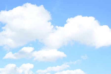 Blue sky on a hot day.