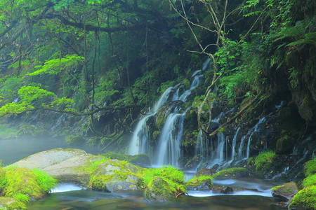 Xia Yuan falls subsoil waterの写真素材