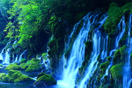 Xia Yuan falls subsoil waterの写真素材