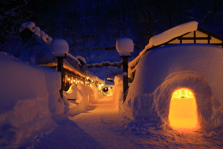 Winter nyuto Onsen