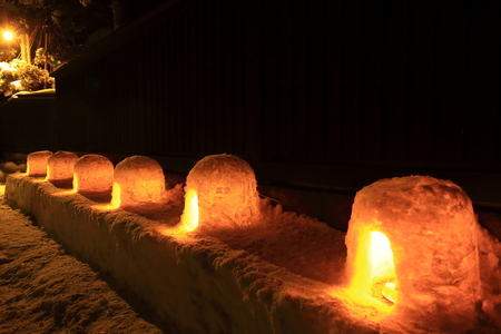 Snake Kawasaki Bridge Mini igloosの写真素材